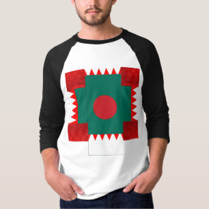 Rotes Abstraktes Shirt