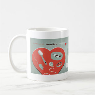 "Rotes Abzeichen des Kätzchens" Kaffeetasse