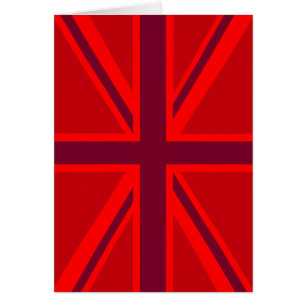 Rotes Akzent-Union-Jack-Design