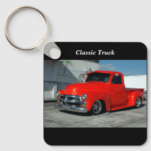 Rotes angepasstes Pickup Truck Schlüsselanhänger