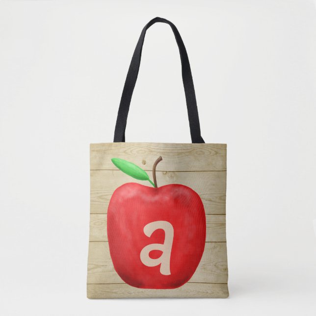 Rotes Apfel-Monogramm Tasche (Vorderseite)