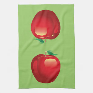 Rotes Apfelküchenhandtuch Handtuch