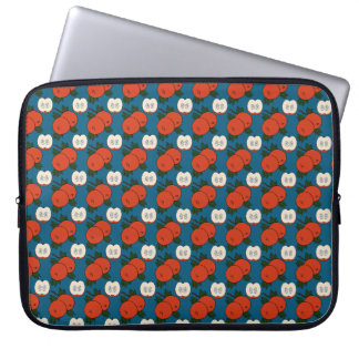 Rotes Apfelmuster Laptopschutzhülle