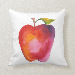Rotes Apple, blaues Apple Kissen