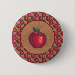 Rotes Apple Brown Button