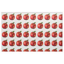 Rotes Apple drucken Gewebe Stoff