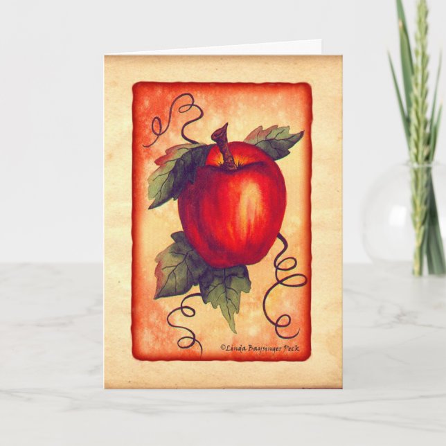 Rotes Apple Karte (Vorderseite)