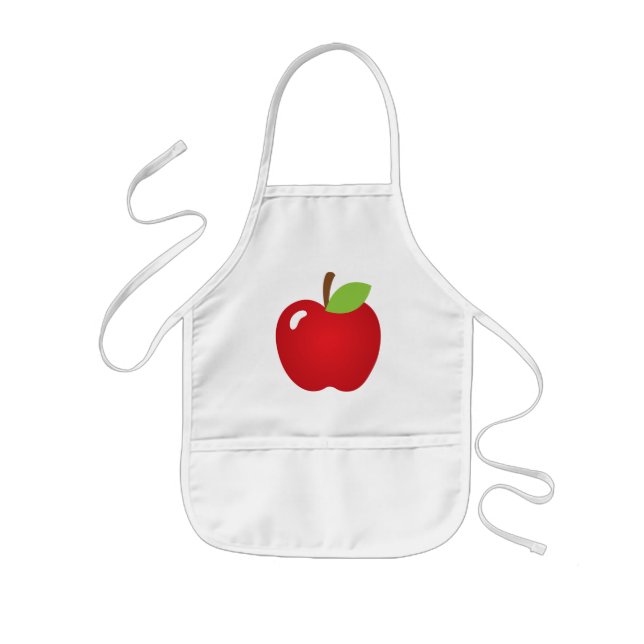 Rotes Apple Kinderschürze (Vorne)