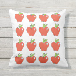 Rotes Apple kopieren Kissen Für Draußen