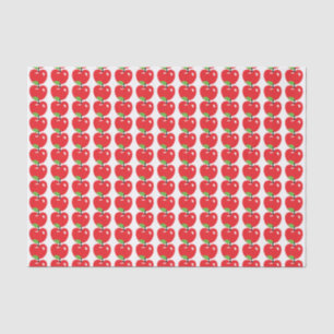 Rotes Apple kopieren Seidenpapier