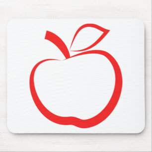 Rotes Apple Mousepad