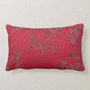 Rotes asiatisches inspiriertes Kissen