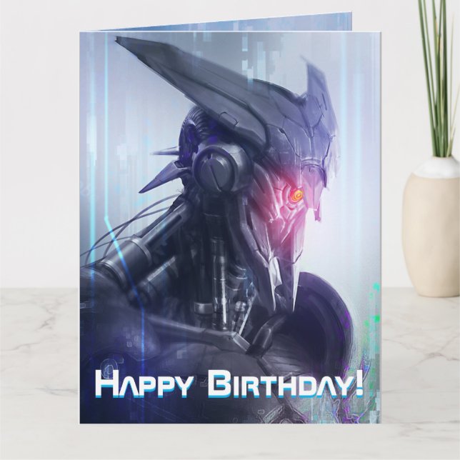 Rotes Auge: Bedrohung durch das Sci-Fi Dystopian A Karte (Vorderseite)