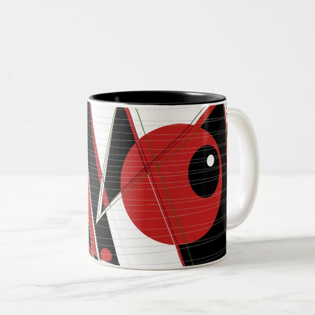 Rotes Auge beobachtet zwei tone Tasse (VorderseiteRechts)