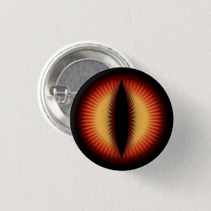 Rotes Auge eines Drachen Button