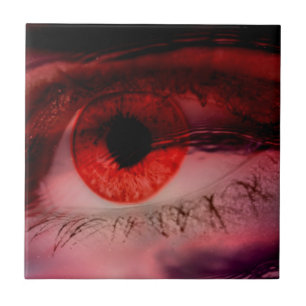 Rotes Auge Fliese