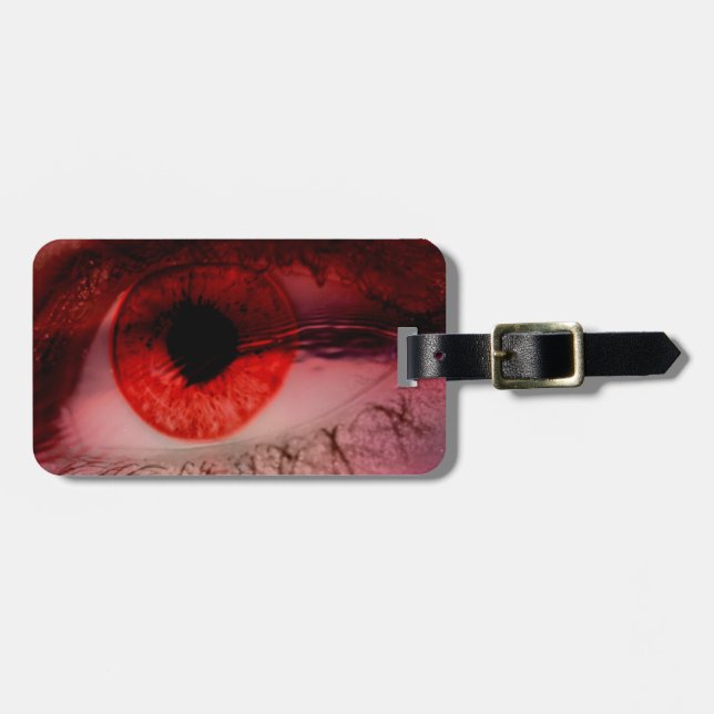 Rotes Auge Gepäckanhänger (Vorderseite horizontal)