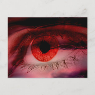 Rotes Auge Postkarte