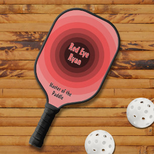 Rotes Auge Ryan, Symmetrische Kreise in Rot Pickleball Schläger