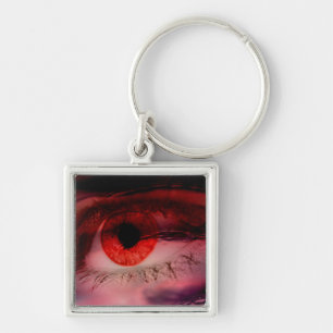 Rotes Auge Schlüsselanhänger