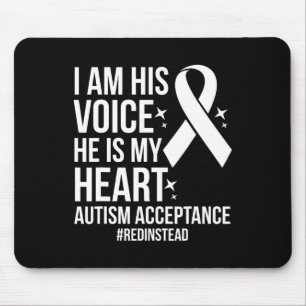 Rotes Autismusbwusstsein Akzeptanz Rot Statt 2024 Mousepad
