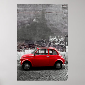 Rotes Auto Poster