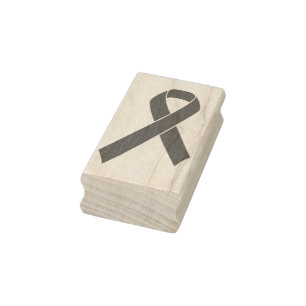 Rotes Awareness-Band + Ihre Nachricht Gummistempel