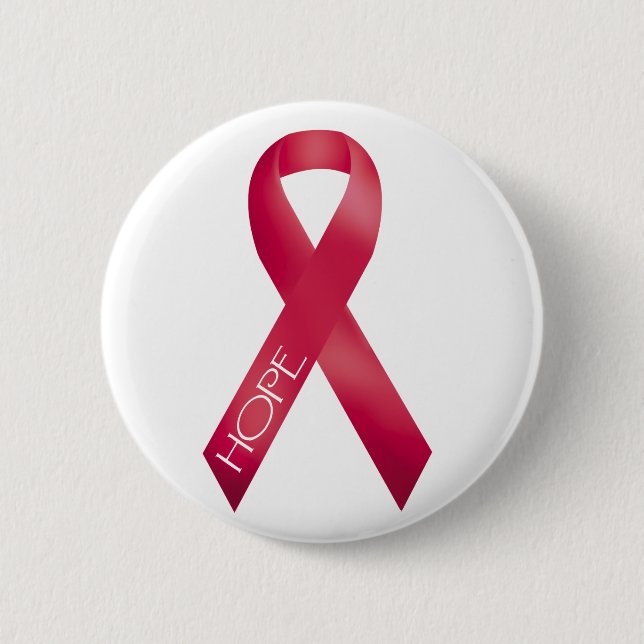 Rotes Band Button (Vorderseite)