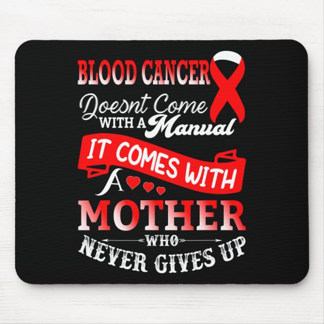 Rotes Band der Mutter für das Bewusstsein für Blut Mousepad (Vorne)
