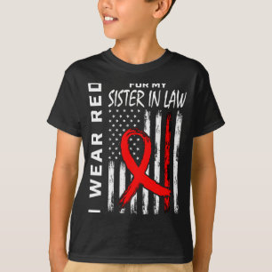 Rotes Band Für Die Herzkrankheit Meiner Schwägerin T-Shirt