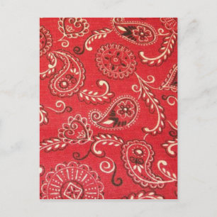 Rotes Bandana Postkarte