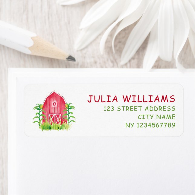 Rotes Bauernhaus Geburtstag (Insitu)