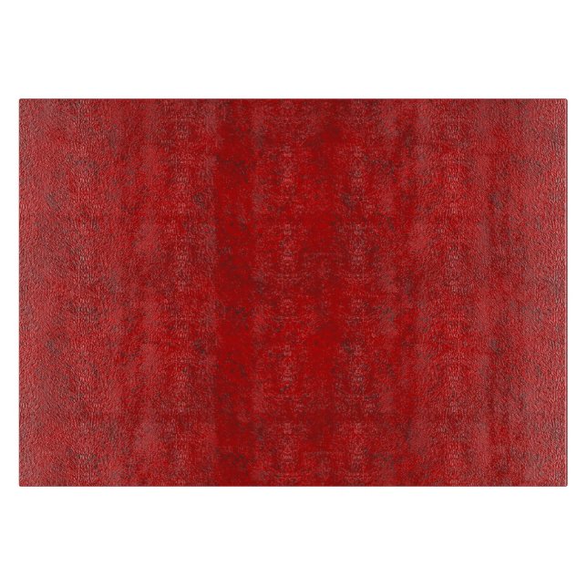 Rotes Beschaffenheit MED-Glasschneiden-Brett Schneidebrett (Vorderseite)
