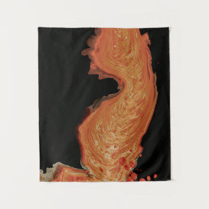 Rotes Bild Wandteppich