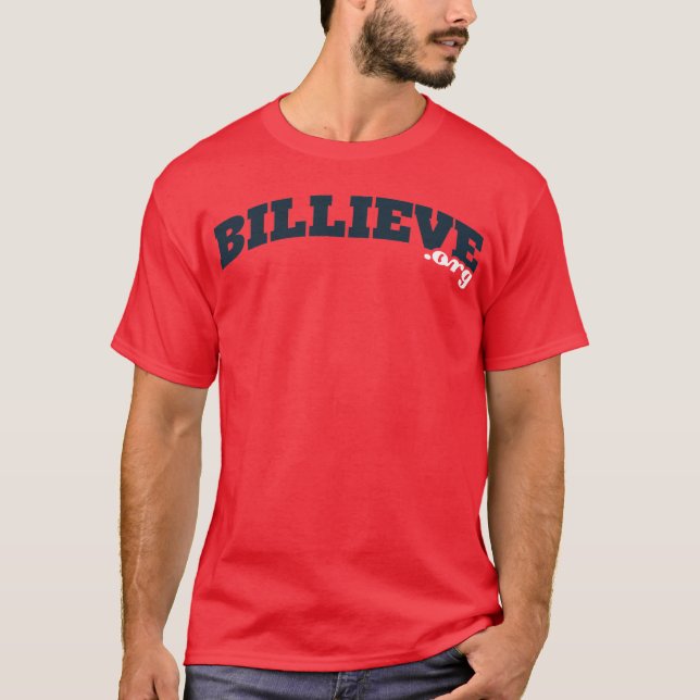 Rotes Billieve.org-T-Shirt T-Shirt (Vorderseite)