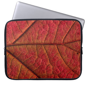 Rotes Blatt Laptopschutzhülle