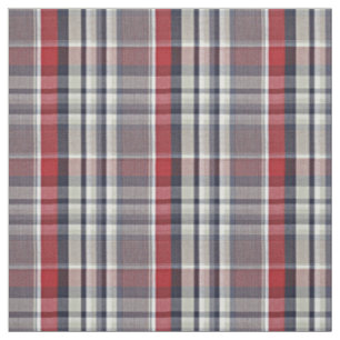 Rotes blaues beige schottisches kariertes stoff