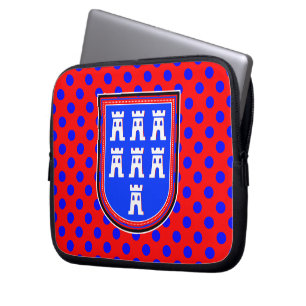 Rotes Blaues Sächsisches Zeichen Laptopschutzhülle