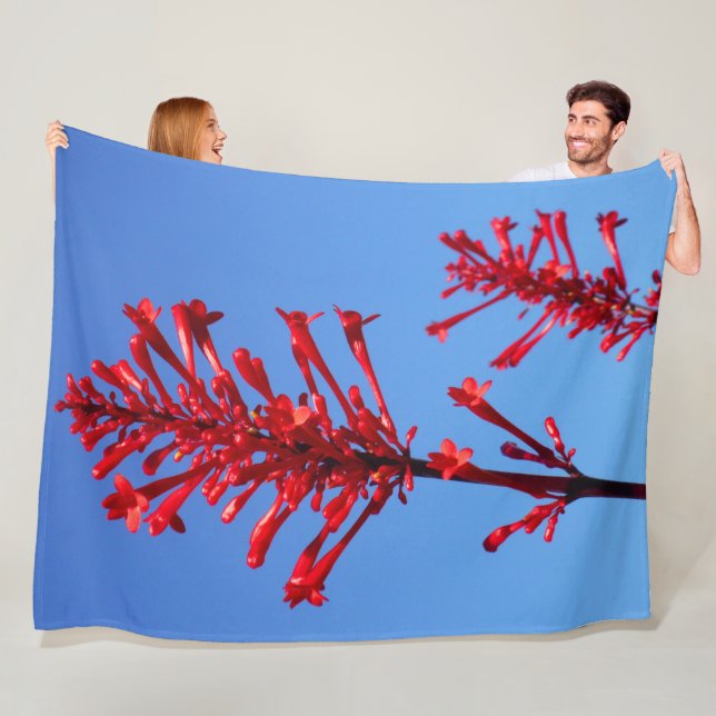 ROTES BLOOM FLEECEDECKE (Beispiel)