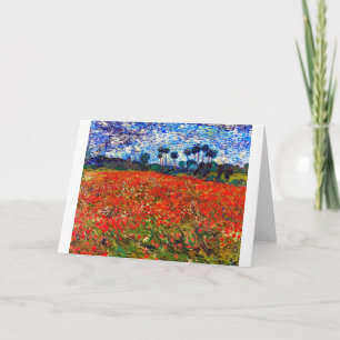 Rotes Blume Feld, Van Gogh Karte