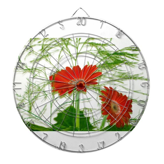 Rotes Blumen Dartscheibe (vorne)