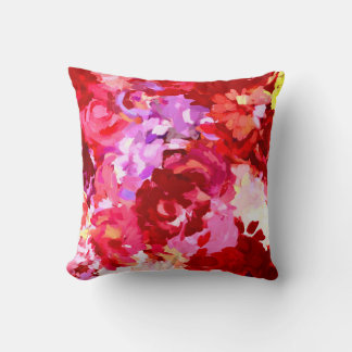 Rotes Blumen-Kissen Kissen