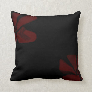 Rotes Blumen Throwkissen Kissen