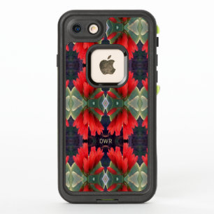 Rotes Blumenmuster