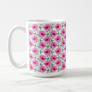 Rotes Blumenmuster Rosen-55501 Kaffeetasse