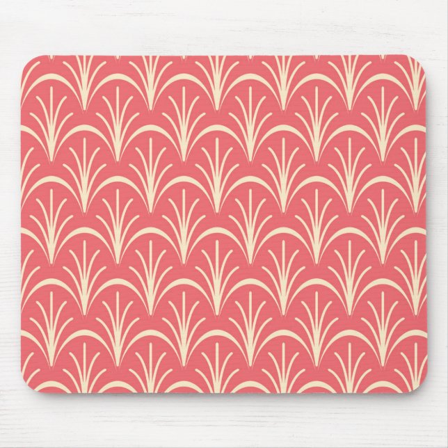 Rotes Blumenmuster von storeman Mousepad (Vorne)