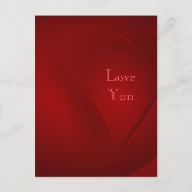 Rotes Blut Postkarte (Vorderseite)