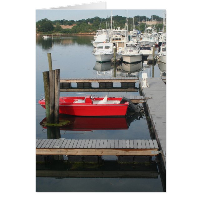 Rotes Boot in Gloucester (Vorne)