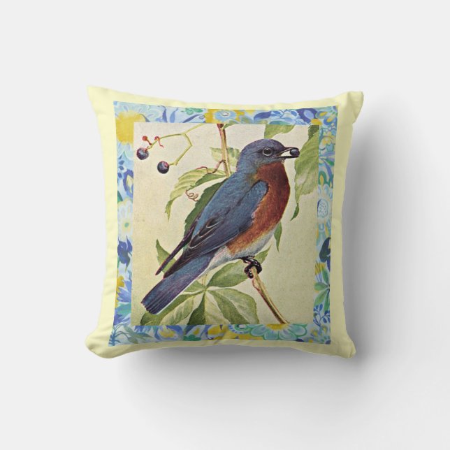 Rotes Brust-Kissen Robins Kissen (Vorderseite)