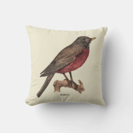 Rotes Brust-Kissen Robins Kissen